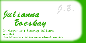 julianna bocskay business card